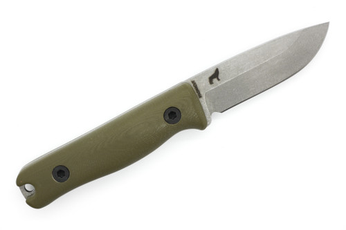 Reiff Knives: F3 - Fixed Blade - CPM MagnaCut - Saber, Stonewash, OD Green G-10 Reiff Knives: F3 - Fixed Blade - CPM MagnaCut - Saber, Stonewash, OD Green G-10