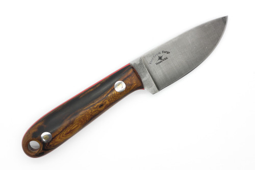 Fire Creek Forge - Lochsa River Skinner - 2.8" 52100 Steel Fixed Blade W/ Desert Ironwood W/ Red Liners Fire Creek Forge - Lochsa River Skinner - 2.8" 52100 Steel Fixed Blade W/ Desert Ironwood W/ Red Liners