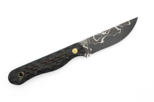 Bone River Co. - All Terrain Mini GEN 2 - 3" Baker Forged Tsunami GoMai Steel W/ Jigged Buffalo Horn Handle Bone River Co. - All Terrain Mini GEN 2 - 3" Baker Forged Tsunami GoMai Steel W/ Jigged Buffalo Horn Handle