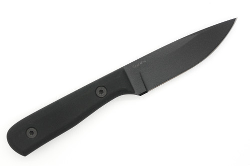 Very Good Knife Company - Hornet - 3.75" Black Cerakote AEB-L Fixed Blade W/ Black Canvas Micarta Handle Very Good Knife Company - Hornet - 3.75" Black Cerakote AEB-L Fixed Blade W/ Black Canvas Micarta Handle