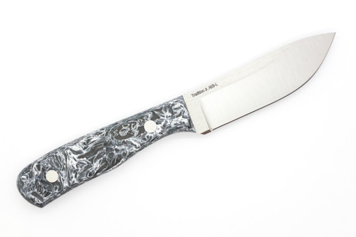 Very Good Knife Company - Traditional Jr. - 3.5" AEB-L Fixed Blade W/ Polar Fat Carbon Handle Very Good Knife Company - Traditional Jr. - 3.5" AEB-L Fixed Blade W/ Polar Fat Carbon Handle