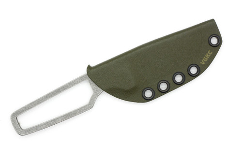 Very Good Knife Company - Cub - 2.6" AEB-L Fixed Blade W/ Skeletonized Handle W/ OD Green Kydex Very Good Knife Company - Cub - 2.6" AEB-L Fixed Blade W/ Skeletonized Handle W/ OD Green Kydex