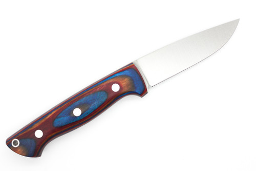 Lishen Knives - Dakota - 3.75" AEB-L Saber Grind Fixed Blade W/ American Dymalux W/ Aluminum Pins Handle Lishen Knives - Dakota - 3.75" AEB-L Saber Grind Fixed Blade W/ American Dymalux W/ Aluminum Pins Handle