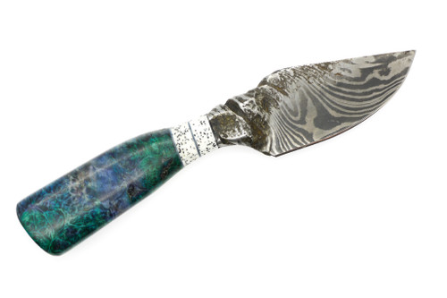 Black Bird Blades - Integral Bolster Twist - 2.5" 80crv2 steel fixed W/ White & Black Grip-X SpacerW/ G-10 & Buckeye Burl Handle Black Bird Blades - Integral Bolster Twist - 2.5" 80crv2 steel fixed W/ White & Black Grip-X SpacerW/ G-10 & Buckeye Burl Handle