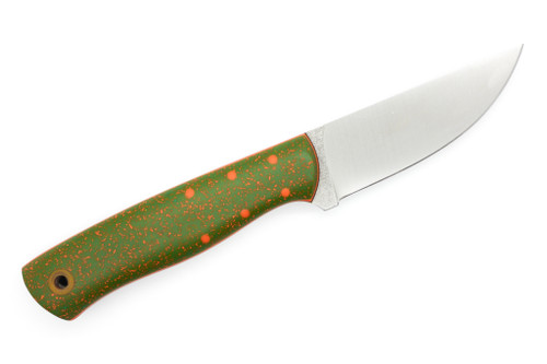 Cypress Creek Knives - Woodsman - 3.5" CD#1 Steel Fixed Blade W/ Orange & Green Grip-X W/ Orange Liners Handle Cypress Creek Knives - Woodsman - 3.5" CD#1 Steel Fixed Blade W/ Orange & Green Grip-X W/ Orange Liners Handle