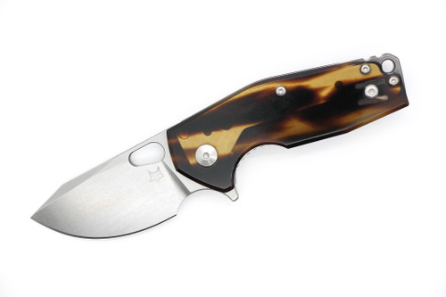 Fox Knives - Suru  - 2.36"  Satin M398 Steel Folding Blade w/ Rhodoid Block 641199 Handle