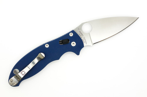 Spyderco Knives - Manix 2 - 3.37" CPM Spy27 Steel Folding Pocket Knife w/ Cobalt Blue Textured G-10 Handle Spyderco Knives - Manix 2 - 3.37" CPM Spy27 Steel Folding Pocket Knife w/ Cobalt Blue Textured G-10 Handle