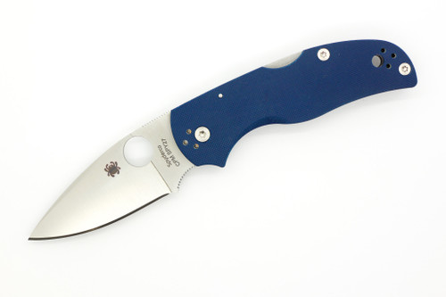 Spyderco Knives - Native 5 - 2.95" CPM SPY27 Steel Folding Pocket Knife w/ Textured Cobalt Blue G-10 Handle