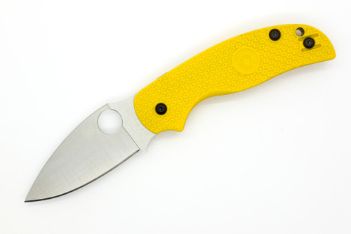 Spyderco Knives - Sage 5 Lightweight - Salt Edition - 3" Magnacut Steel Folding Pocket Knife w/ Yellow Textured FRN Handle