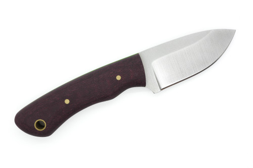 Battle Horse Knives - Slug - 01 Steel Fixed Blade w/ Marron Canvas Micarta W/ Green Liners Handle Battle Horse Knives - Slug - 01 Steel Fixed Blade w/ Marron Canvas Micarta W/ Green Liners Handle