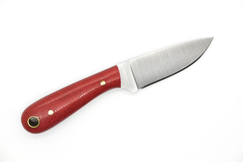 Battle Horse Knives - Frontier First - 2.375" 01 Steel Fixed Blade w/ Orange Canvas Micarta Handle Battle Horse Knives - Frontier First - 2.375" 01 Steel Fixed Blade w/ Orange Canvas Micarta Handle