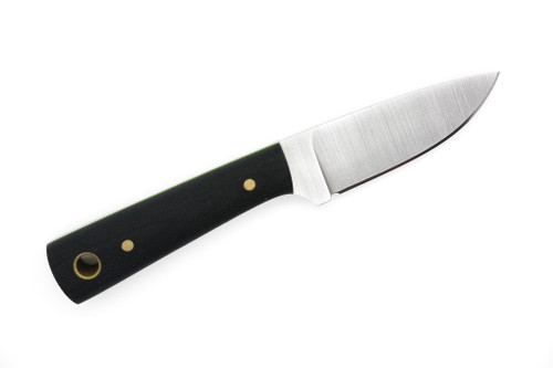 Battle Horse Knives - Highland Trail - 2.375" 01 Steel Fixed Blade w/ Black Canvas Micarta W/ Green Liners Handle Battle Horse Knives - Highland Trail - 2.375" 01 Steel Fixed Blade w/ Black Canvas Micarta W/ Green Liners Handle