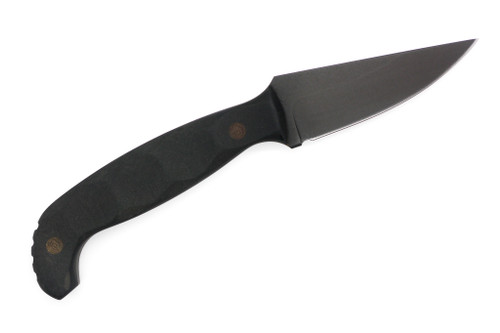 Dave Wenger Blades - Ally - 3.5" CPM 3V Fixed Blade W/ Black Paper Micarta Handle - Kydex Sheath