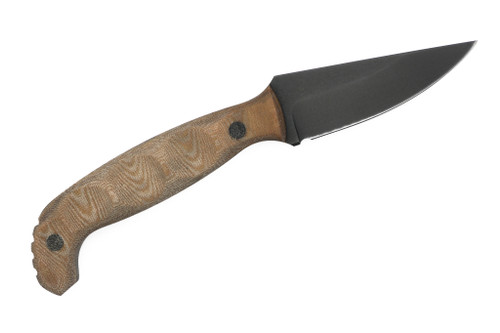 Dave Wenger Blades - Ally - 3.5" CPM 3V Steel Fixed Blade W/ Sculpted Vintage Linen Handle - Kydex Sheath