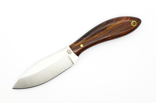 LT Wright Knives Small Northern Hunter - AEB-L Steel - High Saber Grind - Desert Ironwood W/ Black Liners - 7