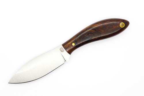 LT Wright Knives Small Northern Hunter - AEB-L Steel - High Saber Grind - Desert Ironwood W/ Black Liners - 8