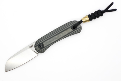 Knafs Knives - Lander 4 - 2.58" S35VN Steel Fixed Blade W/ Black Micarta Handles