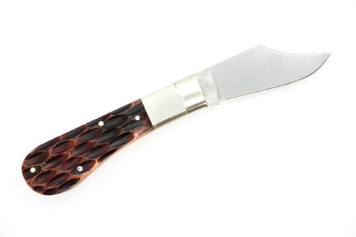 Upstate Cutlery Co. - Bunny Knife - 2.2" 1095 Steel Blade - Blood Red Jigged Bone - 2 Upstate Cutlery Co. - Bunny Knife - 2.2" 1095 Steel Blade - Blood Red Jigged Bone - 2