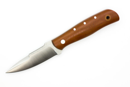Cypress Creek Knives - Trout Bum TT - 3.4" BG-42 Steel Fixed Blade W/ Vintage Linen Micarta W/ White Liners Handles