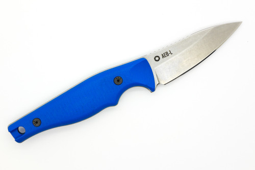 Stoner CNC - Vector 2.8 - 2.8" AEB-L Fixed Blade W/ Blue G-10 Handles Stoner CNC - Vector 2.8 - 2.8" AEB-L Fixed Blade W/ Blue G-10 Handles