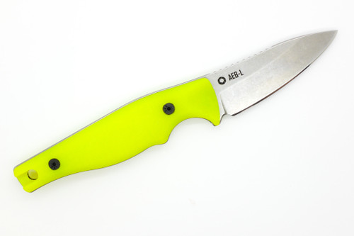 Stoner CNC - Vector 2.8 - 2.8" AEB-L Fixed Blade W/ Day Glow G-10 Handles Stoner CNC - Vector 2.8 - 2.8" AEB-L Fixed Blade W/ Day Glow G-10 Handles