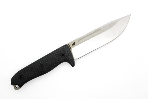 Reiff Knives: Vicon - Fixed Blade - MagnaCut, Saber, Two-Tone, Black G-10, Black Kydex Sheath, Ambi Reiff Knives: Vicon - Fixed Blade - MagnaCut, Saber, Two-Tone, Black G-10, Black Kydex Sheath, Ambi