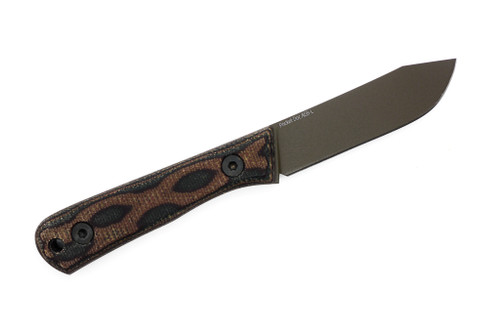 Very Good Knife Company - Pocket Doc - 2.8" Badlands Cerakote AEB-L Fixed Blade W/ Python Canvas Micarta Handles Very Good Knife Company - Pocket Doc - 2.8" Badlands Cerakote AEB-L Fixed Blade W/ Python Canvas Micarta Handles