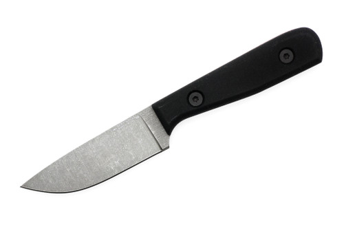 Very Good Knife Company - Adventure Jr. - 3.5" AEB-L Fixed Blade W/ Black Canvas Micarta W/ Red Liners Handle
