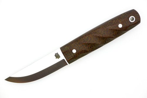 LT Wright Knives Pronghorn - 3V Steel - Scandi Grind - Brown Burlap Twist - Matte Finish