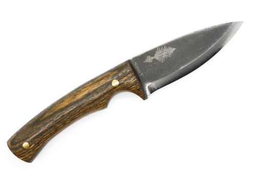 Judith Knife Co. - Greenbo - 3.5" Nitro-V Fixed Blade W/ Bocote Wood Handle Judith Knife Co. - Greenbo - 3.5" Nitro-V Fixed Blade W/ Bocote Wood Handle