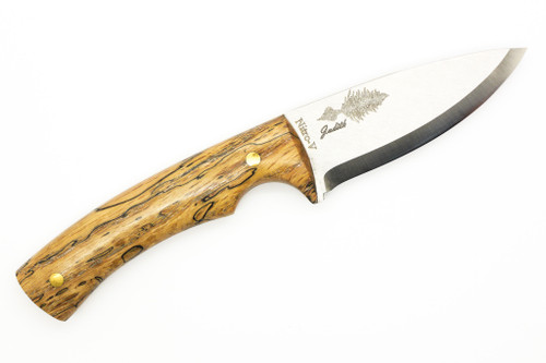 Judith Knife Co. - Greenbo - 3.5" Nitro-V Fixed Blade W/ White Oak Wood Handle