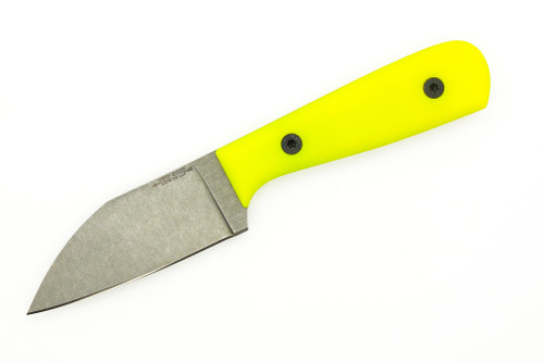 Very Good Knife Company - The Hawk - 3.5" AEB-L Fixed Blade W/ Day-Glow G-10 Handle