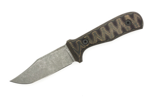 Very Good Knife Company - Counter Strike - 4" AEB-L Fixed Blade W/ Python Canvas Micarta Handle
