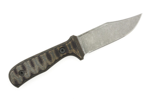 Very Good Knife Company - Counter Strike - 4" AEB-L Fixed Blade W/ Python Canvas Micarta Handle Very Good Knife Company - Counter Strike - 4" AEB-L Fixed Blade W/ Python Canvas Micarta Handle