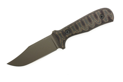 Very Good Knife Company - Counter Strike - 4" Badlands Cerakote AEB-L Fixed Blade W/ Python Canvas Micarta Handle