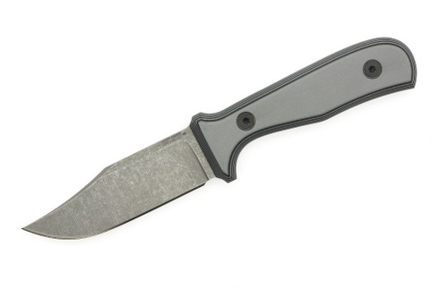 Very Good Knife Company - Counter Strike - 4" AEB-L Fixed Blade W/ Grey & Black G-10 Handle