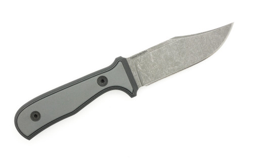Very Good Knife Company - Counter Strike - 4" AEB-L Fixed Blade W/ Grey & Black G-10 Handle