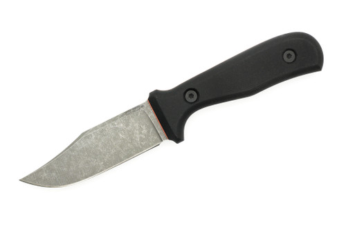 Very Good Knife Company - Counter Strike - 4" AEB-L Fixed Blade W/ Black Canvas Micarta W/ Orange Liners Handle