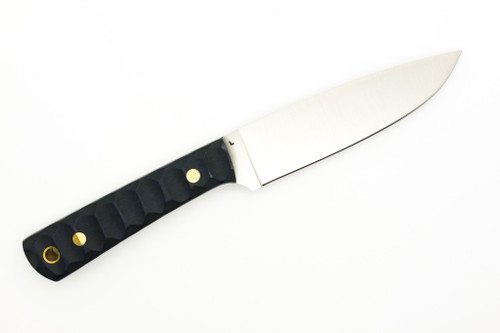 LT Wright Knives Large Pouter - AEB-L Steel - Flat Grind - Blue Canyon Richlite W/ Mountain Finish LT Wright Knives Large Pouter - AEB-L Steel - Flat Grind - Blue Canyon Richlite W/ Mountain Finish