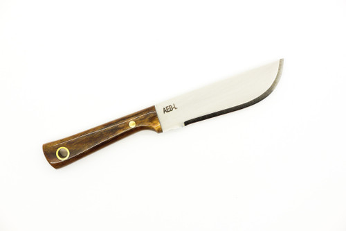 Woods Monkey - Lil Widdle Chete by L.T. Wright - AEB-L Steel - Convex Machete Grind - Satin Finish - Brown Bone Handle - 6