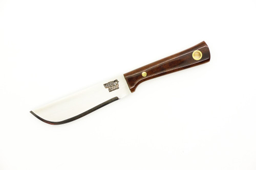 Woods Monkey - Lil Widdle Chete by L.T. Wright - AEB-L Steel - Convex Machete Grind - Satin Finish - Brown Bone Handle - 8