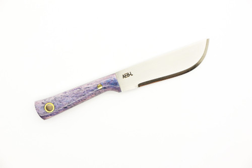 Woods Monkey - Lil Widdle Chete by L.T. Wright - AEB-L Steel - Convex Machete Grind - Satin Finish - Blue Bone Handle - 7