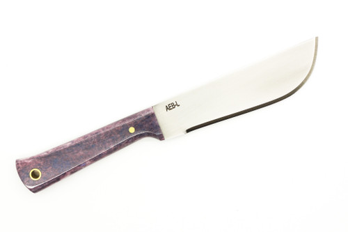 Woods Monkey - Widdle Chete by L.T. Wright - AEB-L Steel - Convex Machete Grind - Satin Finish - Blue Bone Handle - 2