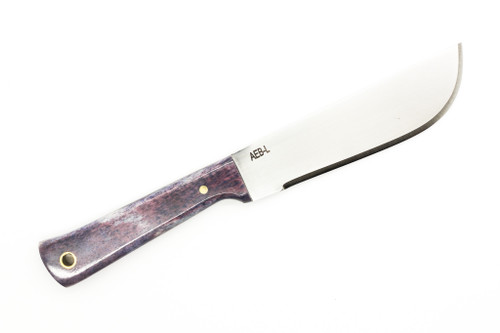 Woods Monkey - Widdle Chete by L.T. Wright - AEB-L Steel - Convex Machete Grind - Satin Finish - Blue Bone Handle - 6