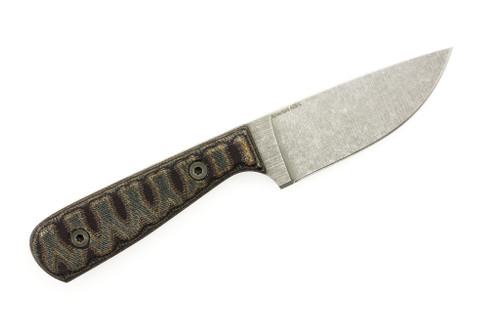 Very Good Knife Company - Adventure - 3.75" AEB-L Fixed Blade W/ Python Canvas Micarta Handle Very Good Knife Company - Adventure - 3.75" AEB-L Fixed Blade W/ Python Canvas Micarta Handle