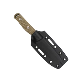 Hellbender Blade Co. - Mud Pup 4 - 3.75" Stonewash Magnacut Steel Fixed Blade W/ OD Micarta Handle, Kydex Sheath Hellbender Blade Co. - Mud Pup 4 - 3.75" Stonewash Magnacut Steel Fixed Blade W/ OD Micarta Handle, Kydex Sheath