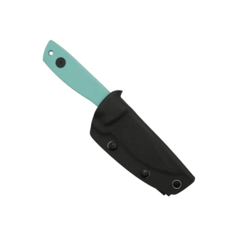 Aux Mfg Runt XL Fixed Blade, Tiffany Blue G10, PVD 14C28N - AUX012TIF Aux Mfg Runt XL Fixed Blade, Tiffany Blue G10, PVD 14C28N - AUX012TIF