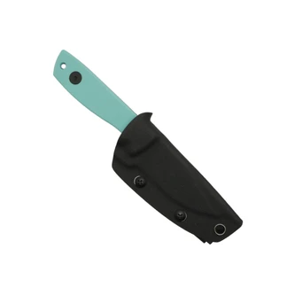 Aux Mfg Runt XL Fixed Blade, Tiffany Blue G10, PVD 14C28N - AUX012TIF Aux Mfg Runt XL Fixed Blade, Tiffany Blue G10, PVD 14C28N - AUX012TIF