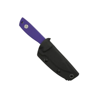 Aux Mfg Runt XL Fixed Blade, Purple G10, Stonewash 14C28N - AUX012PPL Aux Mfg Runt XL Fixed Blade, Purple G10, Stonewash 14C28N - AUX012PPL