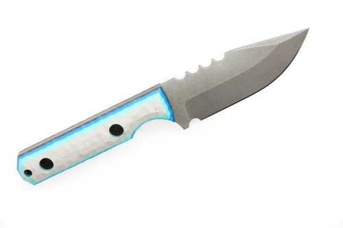 Townsend Knife Co - Mini MC - Riptide Edition - 2.75" AEB-L Fixed Blade W/ Voodoo G-10 Handle & Black Leather Sheath
